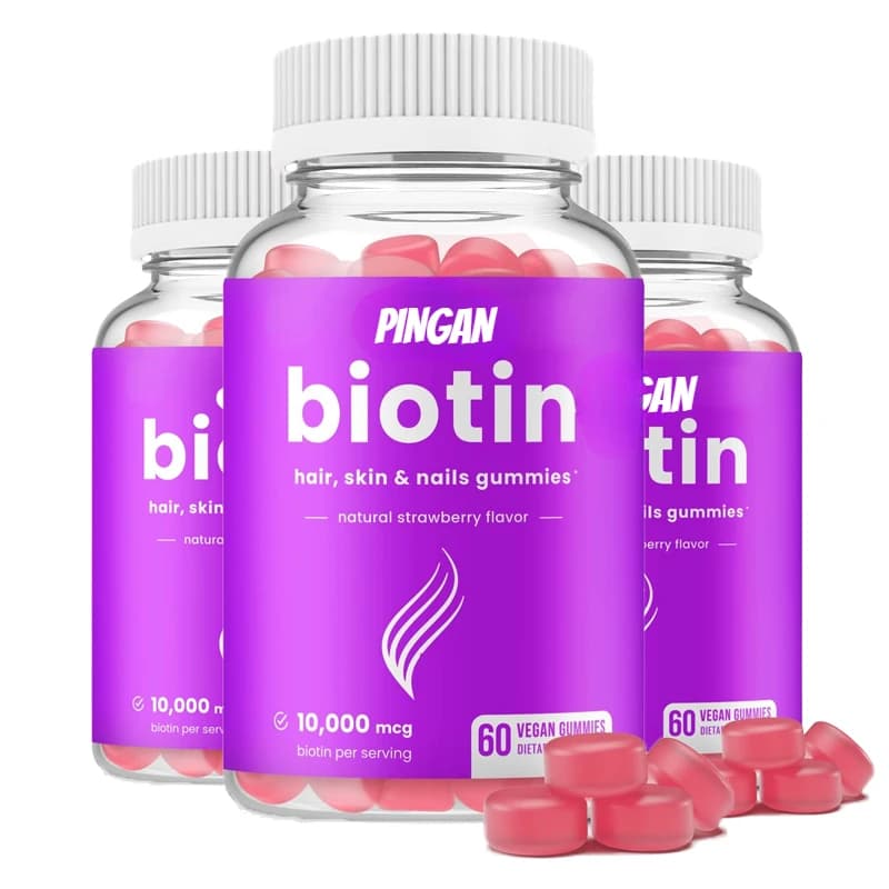 Biotin 10000mcg gums suitable for healthy hair, skin and nails 5000mcg Vitamin gums for hair Health supplements