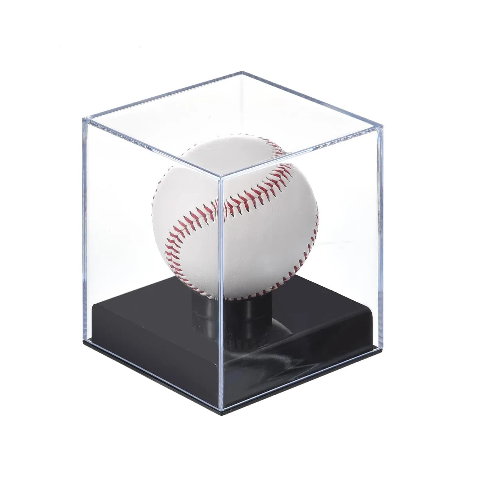 Scatola espositiva in acrilico di qualità per palline da baseball, golf e tennis, custodia trasparente per souvenir.