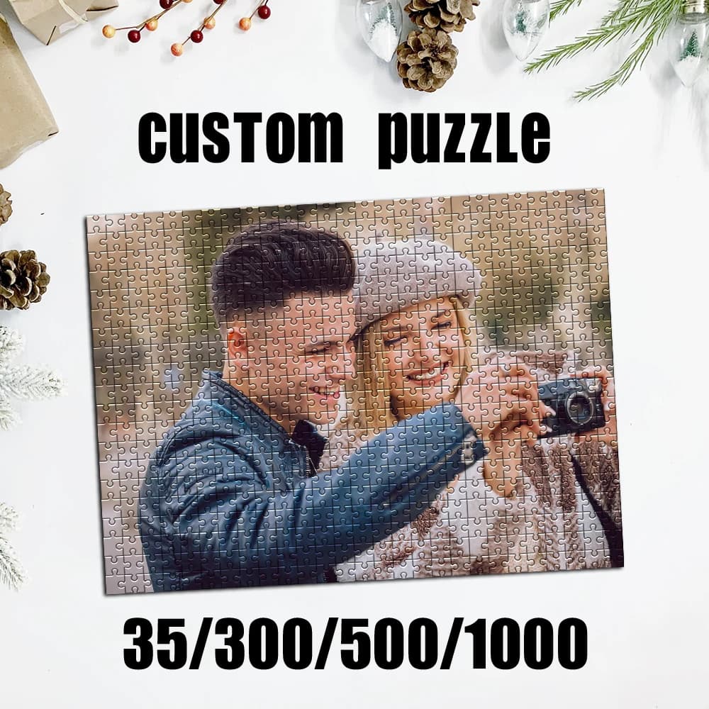 Puzzle fotografico personalizzato personalizzato Personalizza la fotografia di coppia Regalo di compleanno fatto a mano personalizzato Memento regalo personalizzato