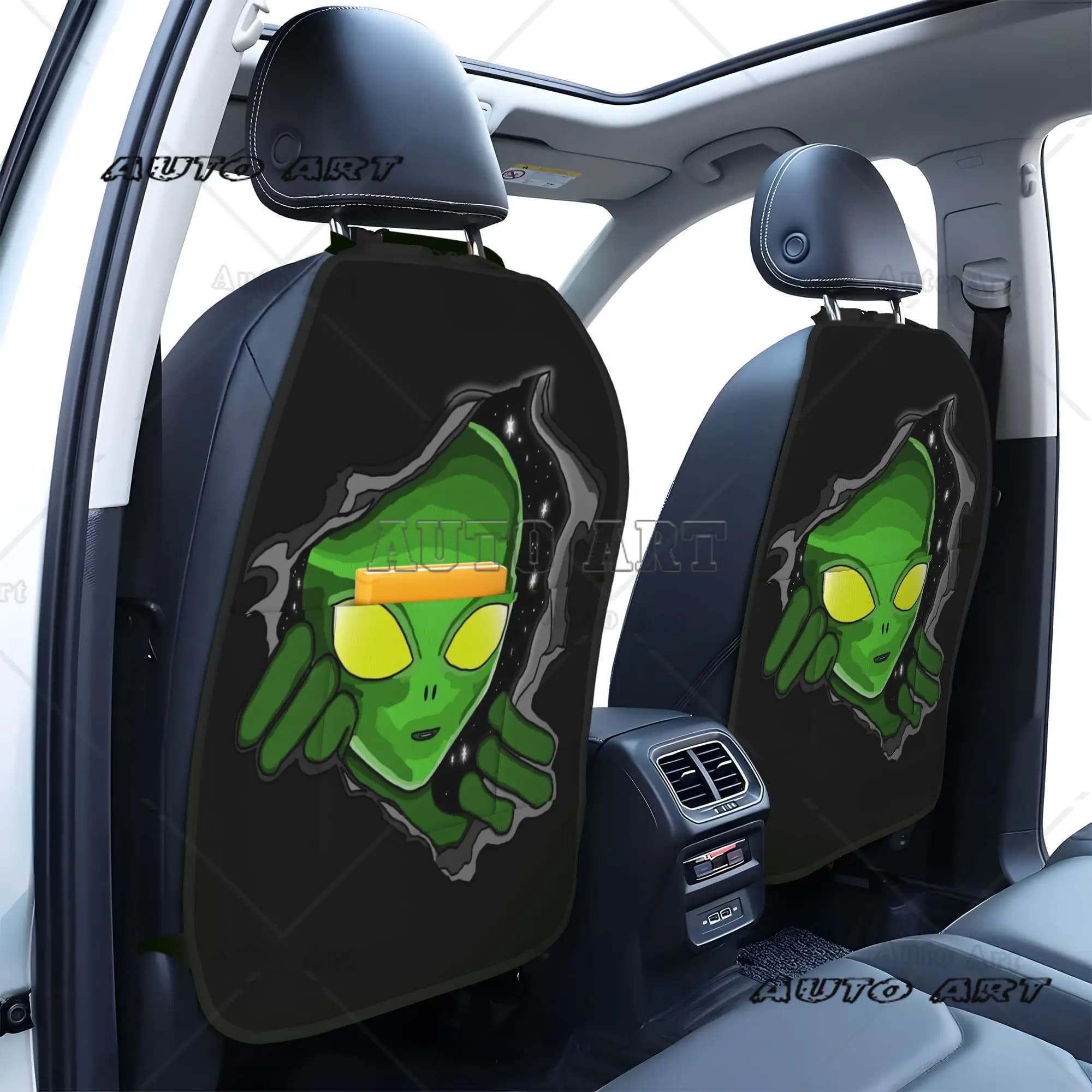 2 Pezzi Organizer per Sedile Posteriore Auto con Tasche Portaoggetti, Grandi Protezioni Anti-urto per Sedili Auto