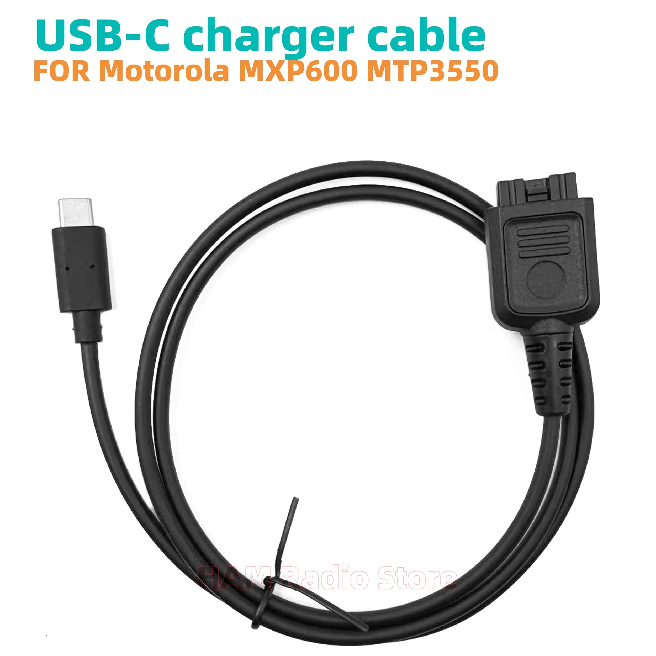 Cavo caricabatterie USB tipo C per Motorola MXP600 MTP3100 MTP3150 MTP3250 MTP3500 MTP3550 MTP6550 MTP6750 Caricatore walkie-talkie radio