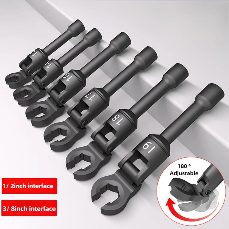 Universal Opening Wrench Set 180°adjustable Auto Repair Spanner kit Portable Disassembly Assembly Wrench Practical Manual Tools
