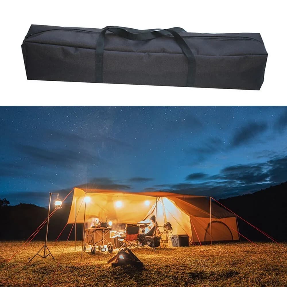 Durable Canvas Tent Storage Bag Waterproof Large Capacity Picnic Handbag Luggage Pack Pouch Camping