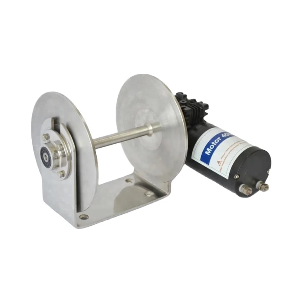 Verricello a tamburo in acciaio inossidabile 12V con verricello elettrico con ancoraggio standard per verricello per barche 24V
