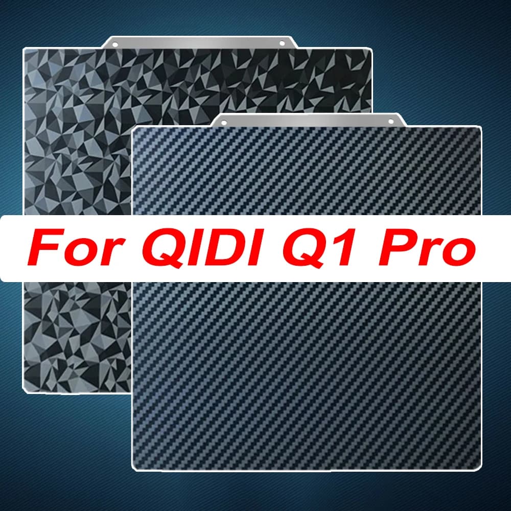 Per QIDI Q1 Pro Accessori per letto termico 250x250mm Ankermake M5 PEI Piastra flessibile PEO PET Piastra di costruzione Foglio bifacciale Stampante 3D