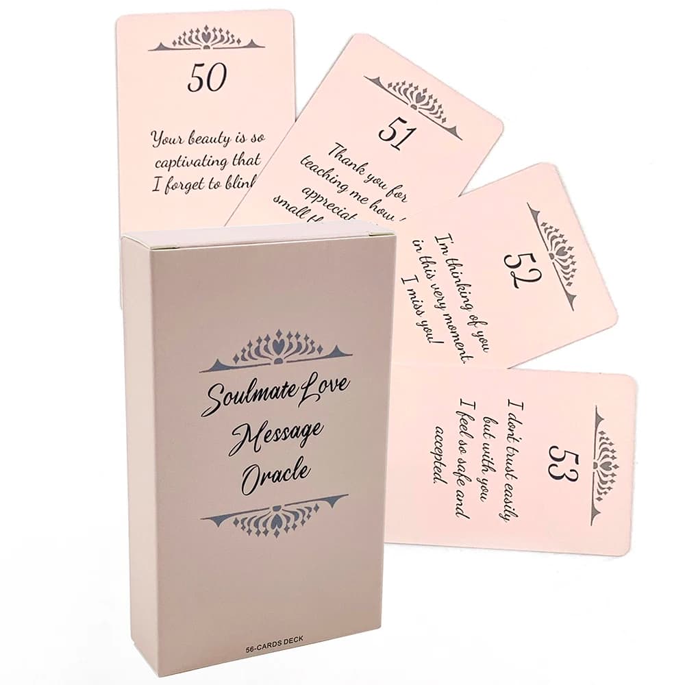 Nuove carte Oracle con messaggio d'amore Soulmate Una notte perfetta per te e il tuo amante, regali di anniversario e San Valentino