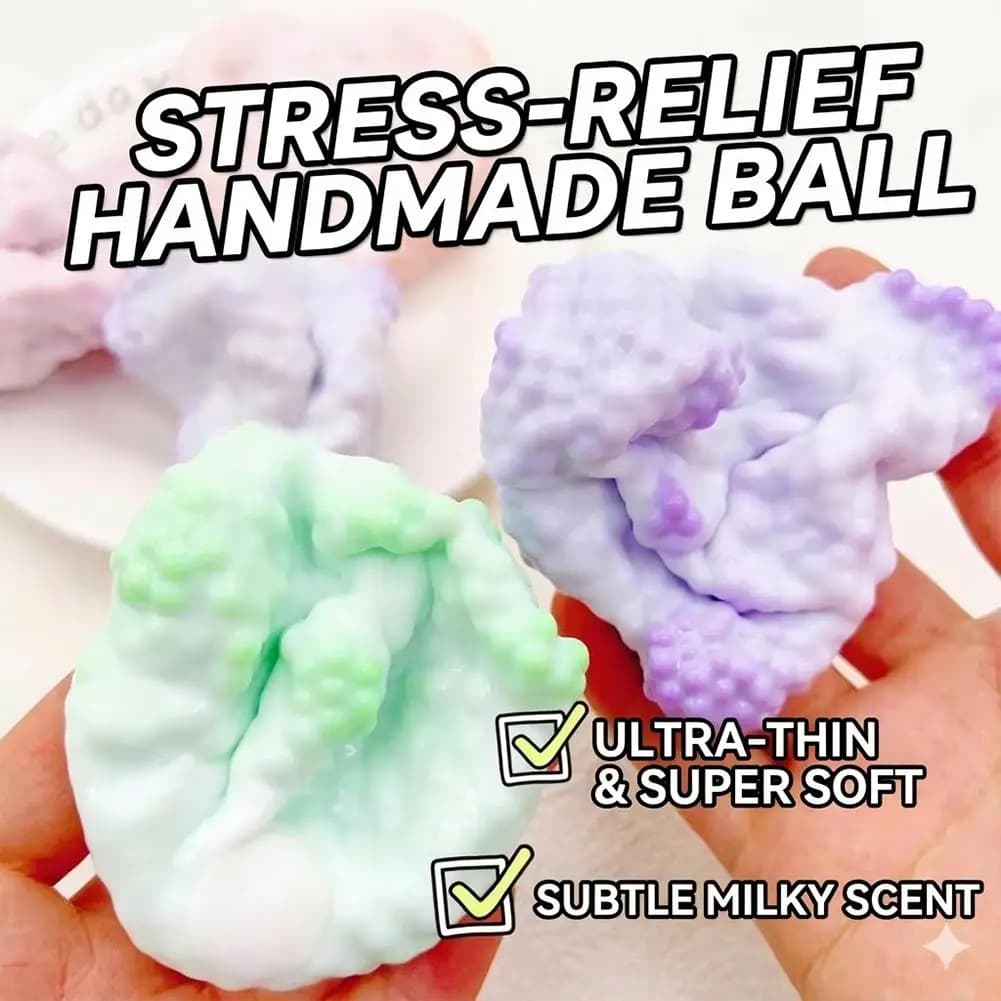 Pallina Antistress Morbida, Giocattolo Sensoriale per Adulti e Bambini, Regalo per Ufficio e Casa