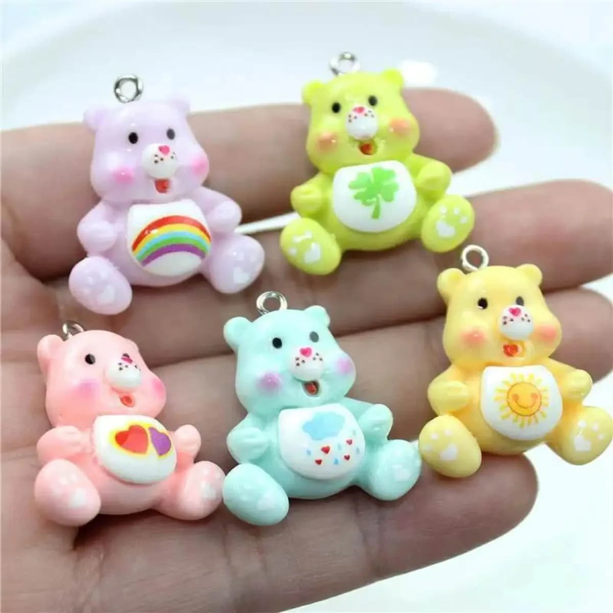 10 pz 3D Resina Del Fumetto Pendenti E Ciondoli a Forma di Orso Pendenti E Ciondoli Per Collane FAI DA TE Orecchini Bracciali Portachiavi Creazione di Gioielli Risultati