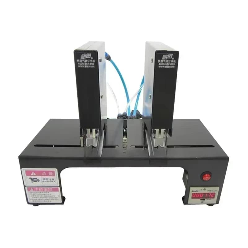 Cucitrice pneumatica doppia testa cucitrice elettrica automatica rilegatrice Cucitrice elettrica Rilegatura leganti