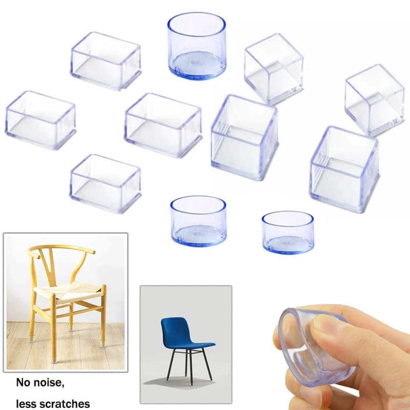4/8 pcs/set Chair leg caps Rubber footrests Furniture protection cushions Table Covers Socks Spine Covers Furniture Layering Foot Finishes Home Furniture