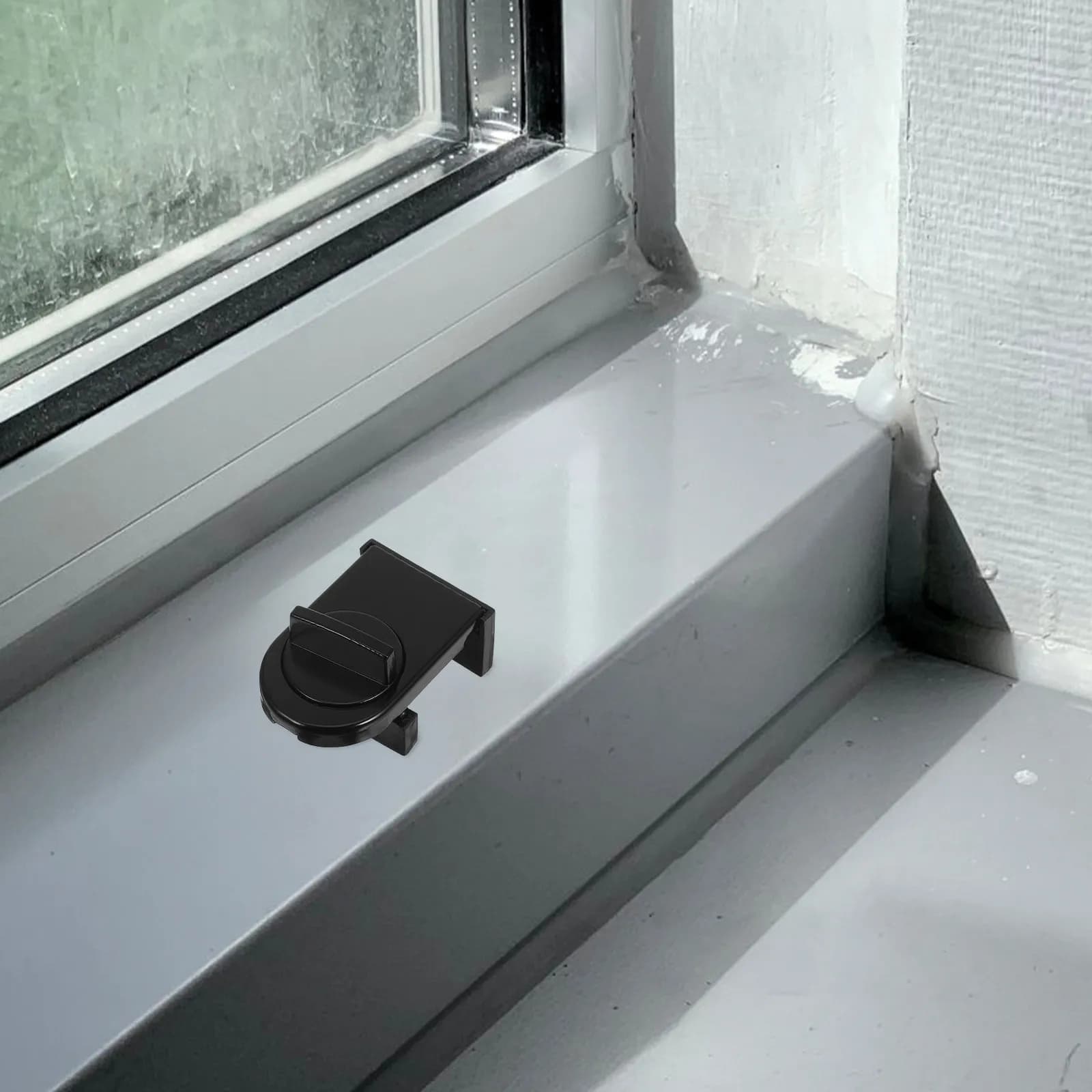 Blocco di Sicurezza per Finestre Scorrevoli e Porte, Senza Foratura, Alta Resistenza, Limitatore Regolabile per la Sicurezza Domestica