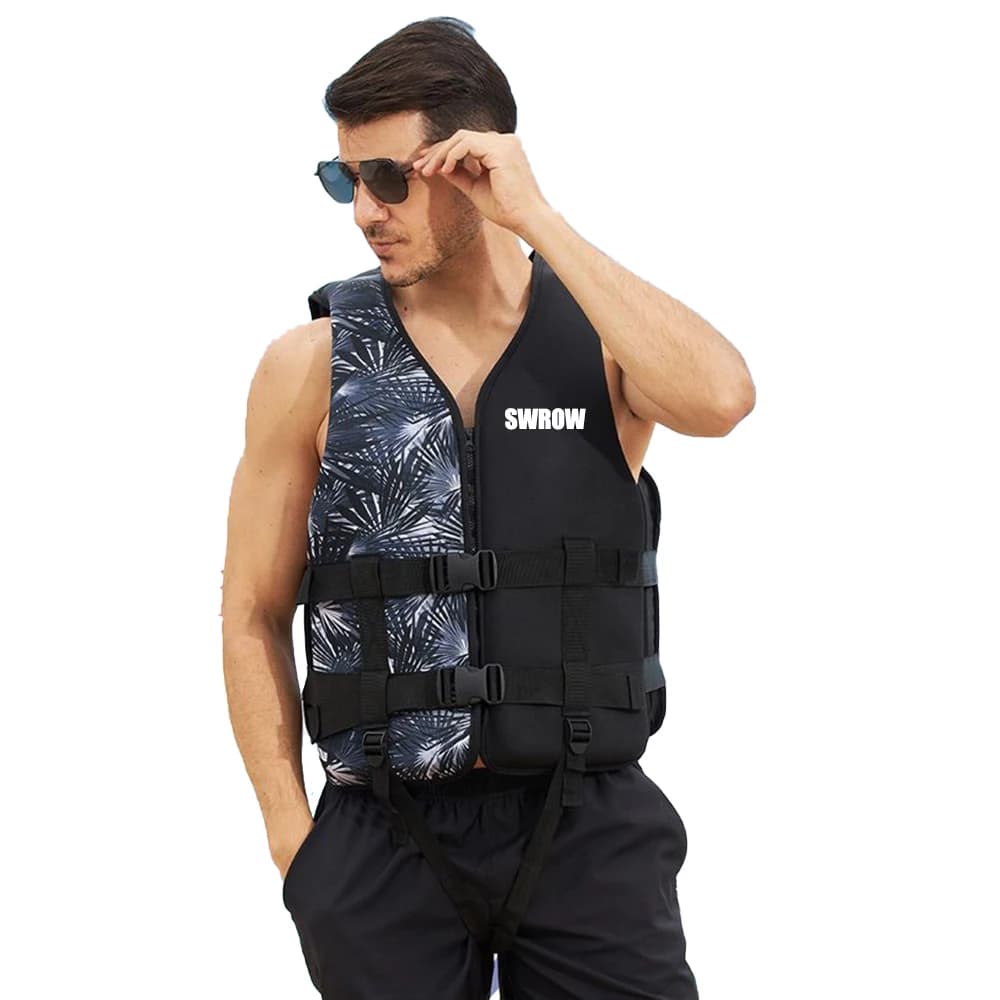 2025 Giubbotto di salvataggio di salvataggio per adulti Bambini Gilet Neoprene Sport acquatici Kayak Canottaggio Surf Rafting Pesca Accessori di sicurezza