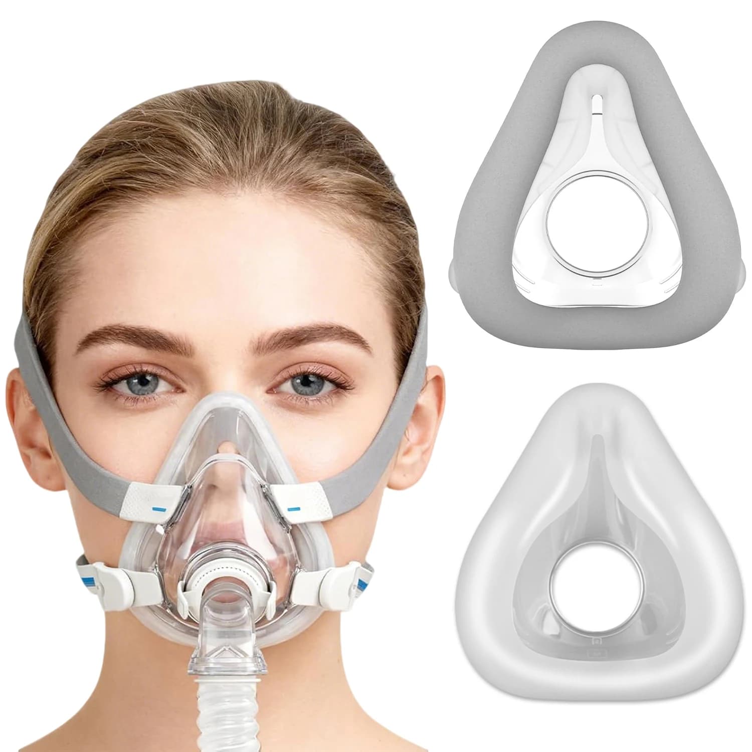 1 Pezzo Maschera per Airfit F20, Cuscinetti di Ricambio in Silicone, Maschera Facciale in Silicone Compatibile con Airfit F20, Copertura per Bocca e Naso