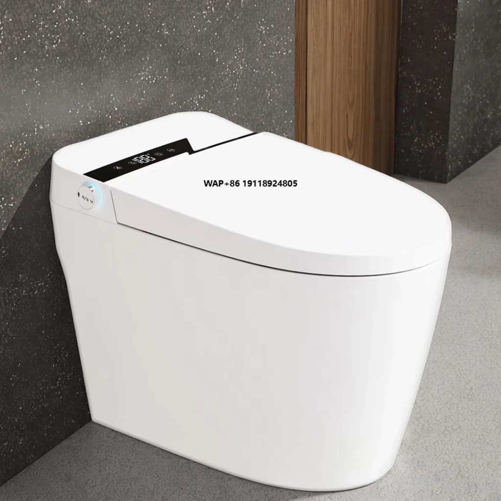 Smart Toilet With Seat Heating, Double Shoe, Remote Control Included, Night Light, Radar Sensor, Automatic Discharge, Modern Model, New, Factory Direct Supply