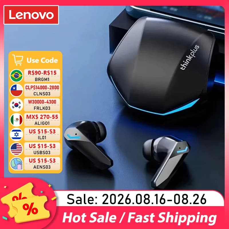 Lenovo GM2 Pro Bluetooth 5.4 Earphones Sports Headset Wireless In-Ear Gaming Low Latency Dual Mode Music Headphones New