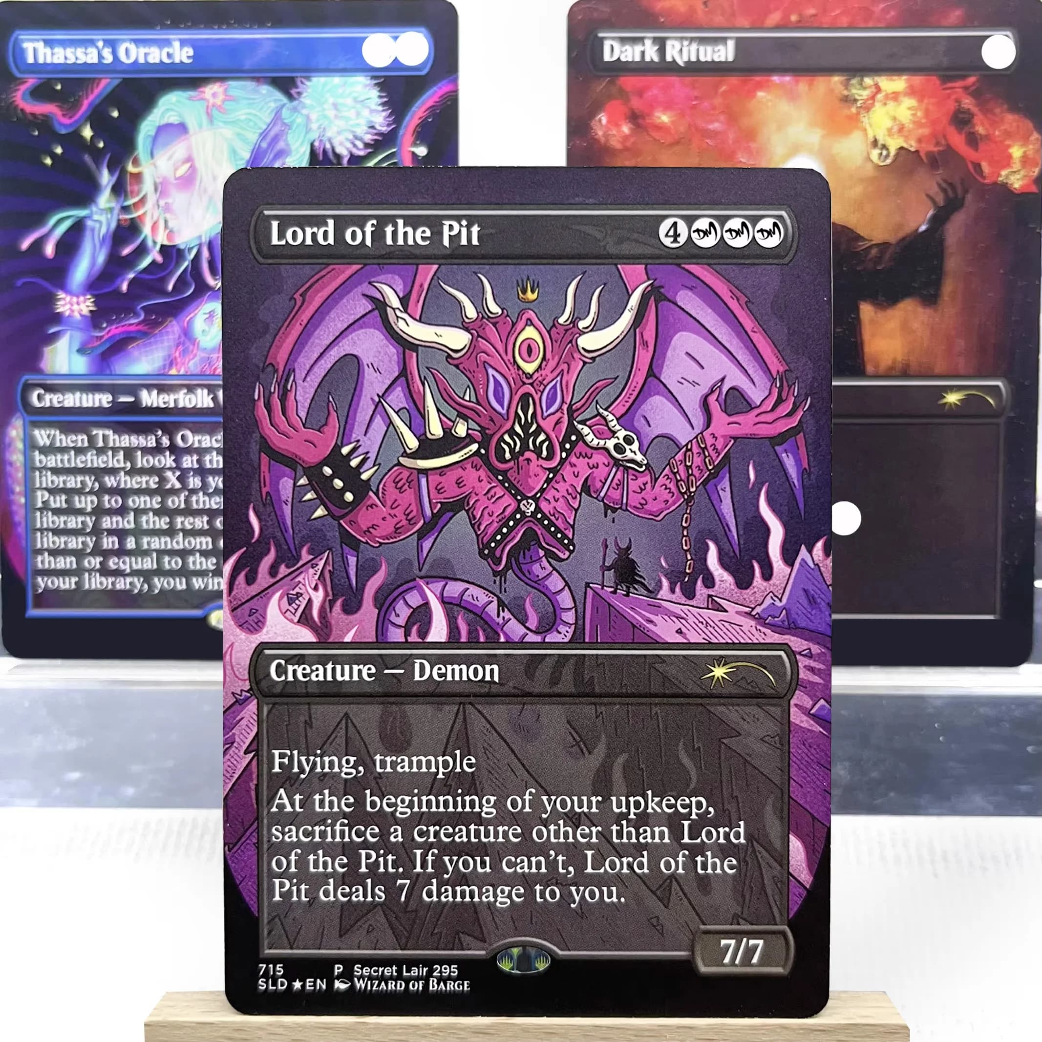 SLD HOLO2-I01 Carte proxy Tcg magico Signore del Fossa Thassas Oracle Rituale Oscuro Torre Phyrexian Mentale Misstep Sliver raccogliere