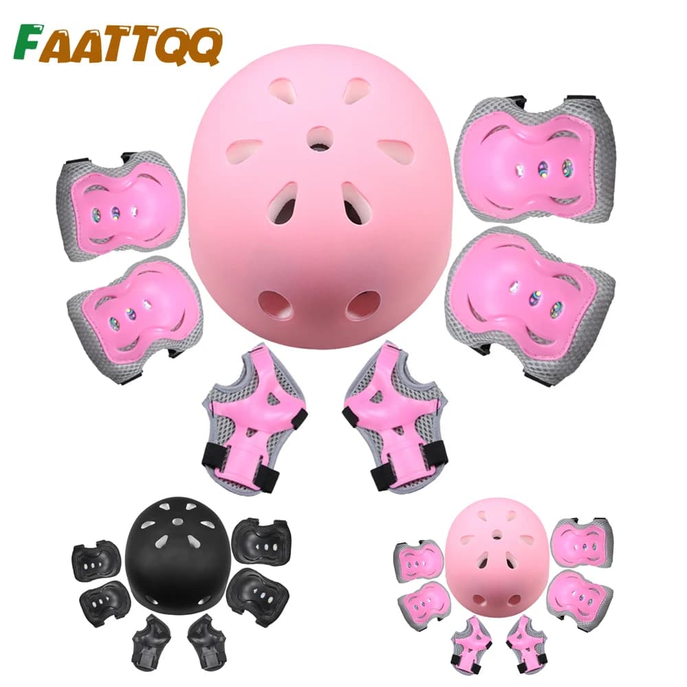 Kids helmet elbow pad, children's helmet with protective equipment set for skateboard scooters for bicycle skating