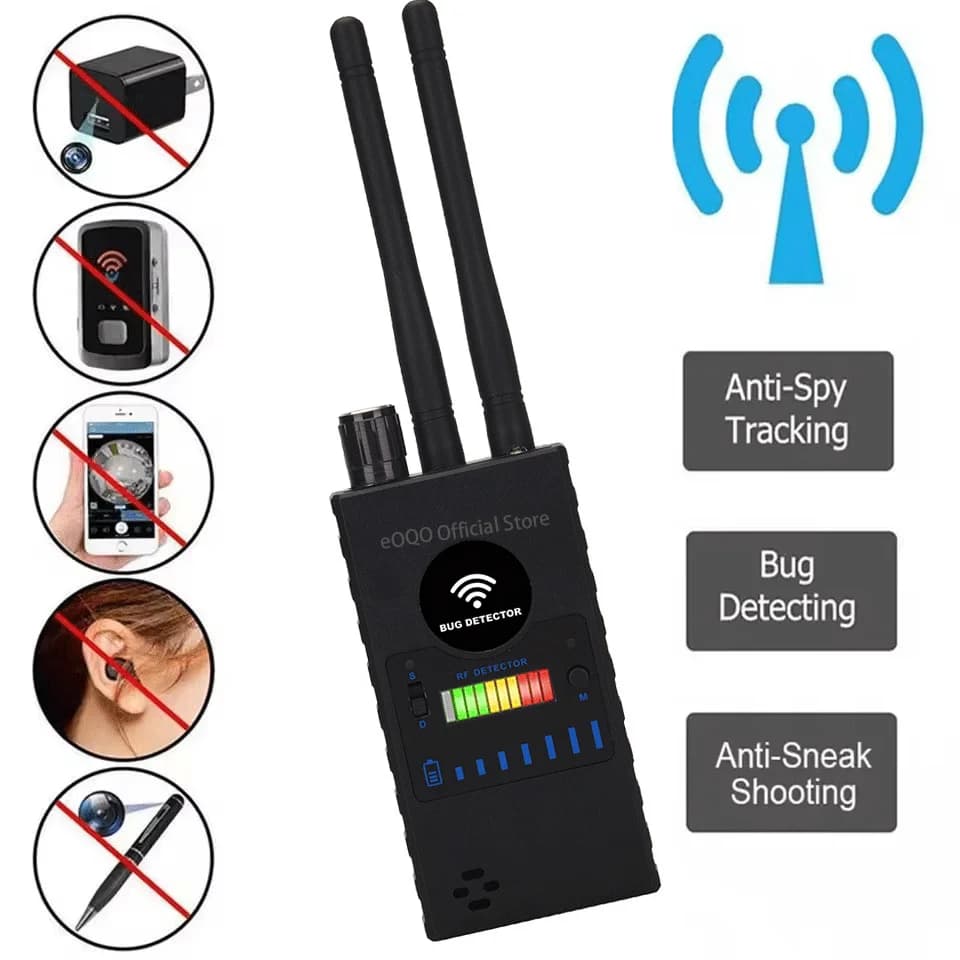 Rilevatore telecamera nascosta Bug Doppia antenna Segnale RF Rileva Wifi Anti Spy Camera GSM Mobile Audio GPS Tracker Finder Scanner G528B