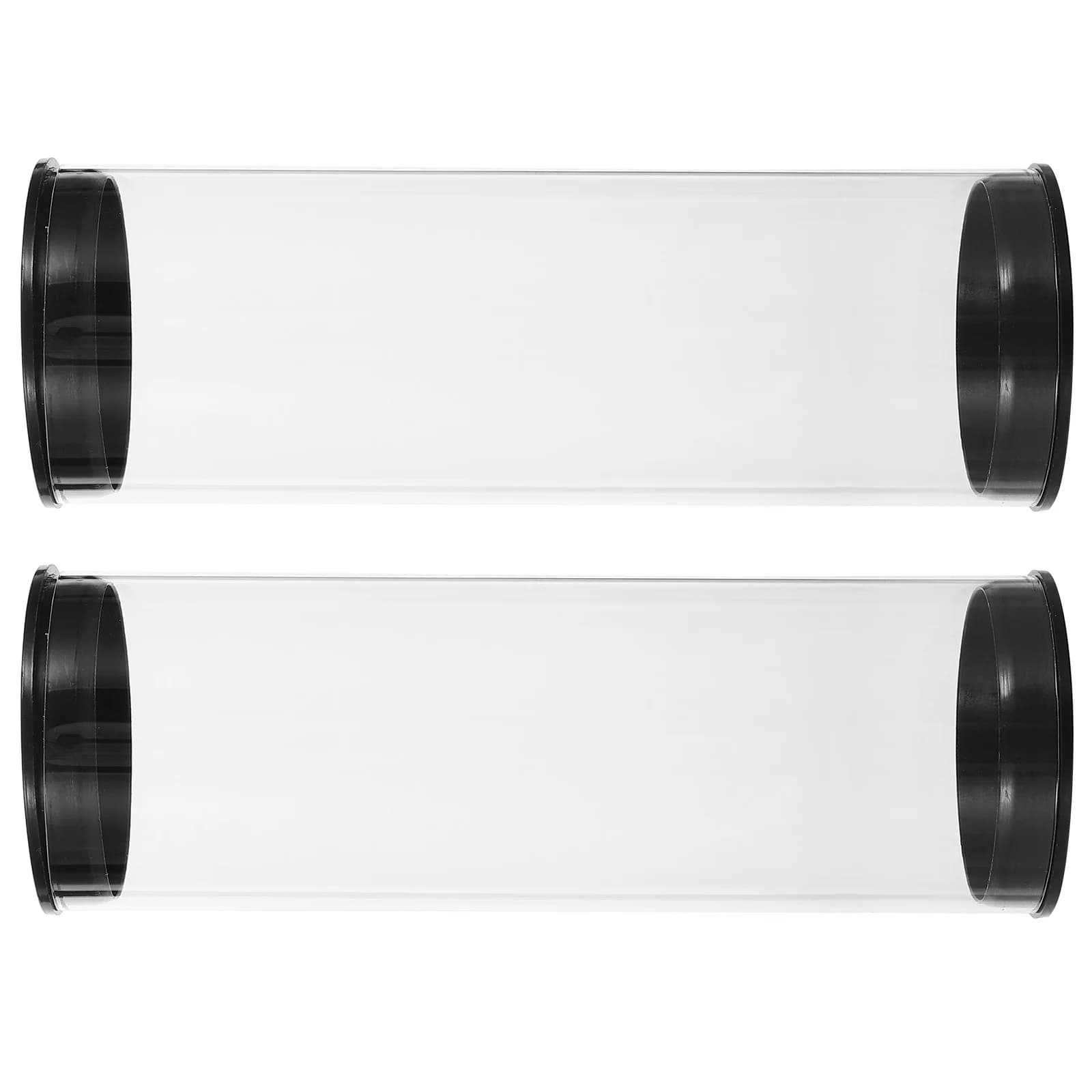 2 contenitori trasparenti in PVC per palline da golf, custodia trasparente per esposizione, per casa e negozio, contenitore portatile per palline da golf e fitness.