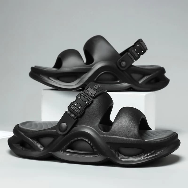 Summer New Men's Outdoor Sandals Slippers Beach Comfortable Slides Soft Clogs Men Casual Shoes Garden Shoes Men Outdoor Slippers