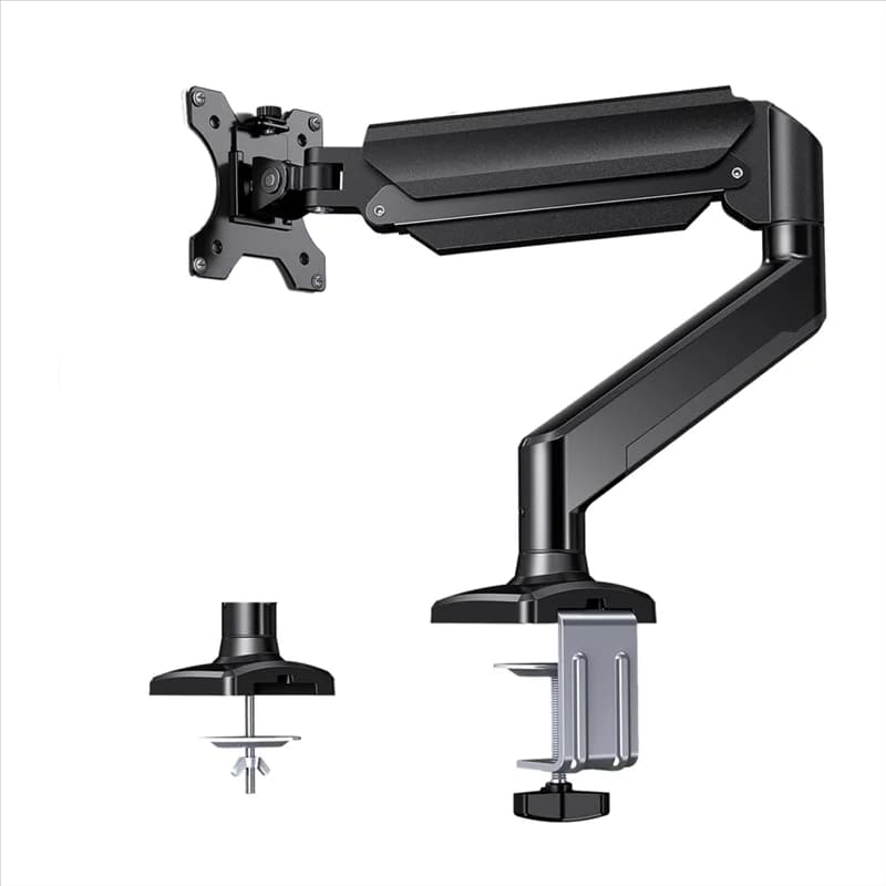 AED5-Supporto per monitor singolo per schermi da 13 pollici-32 pollici fino a 22 libbre, braccio per monitor regolabile in altezza, supporto per monitor per ufficio domestico