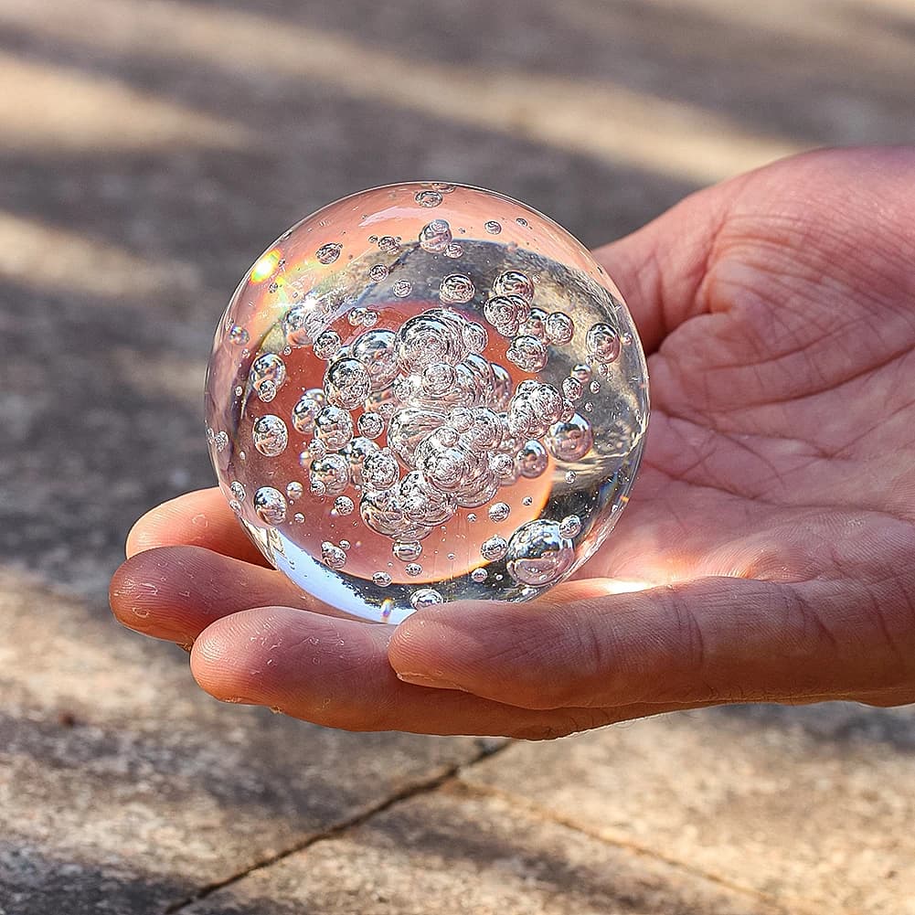 Sfera di Cristallo 3D da 60MM con Incisione Laser, Decorazione per Ufficio e Casa, Centrotavola, Ornamento Fai-da-Te, Accessori per Matrimoni