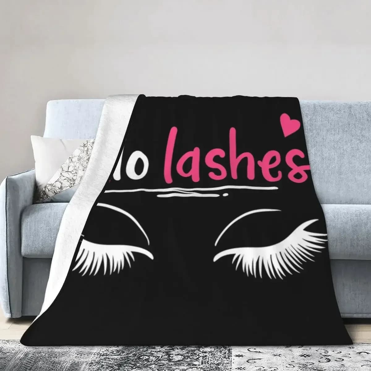 Ciglia artisti cosmetici coperta morbida calda flanella coperta per letto soggiorno Picnic viaggio casa divano