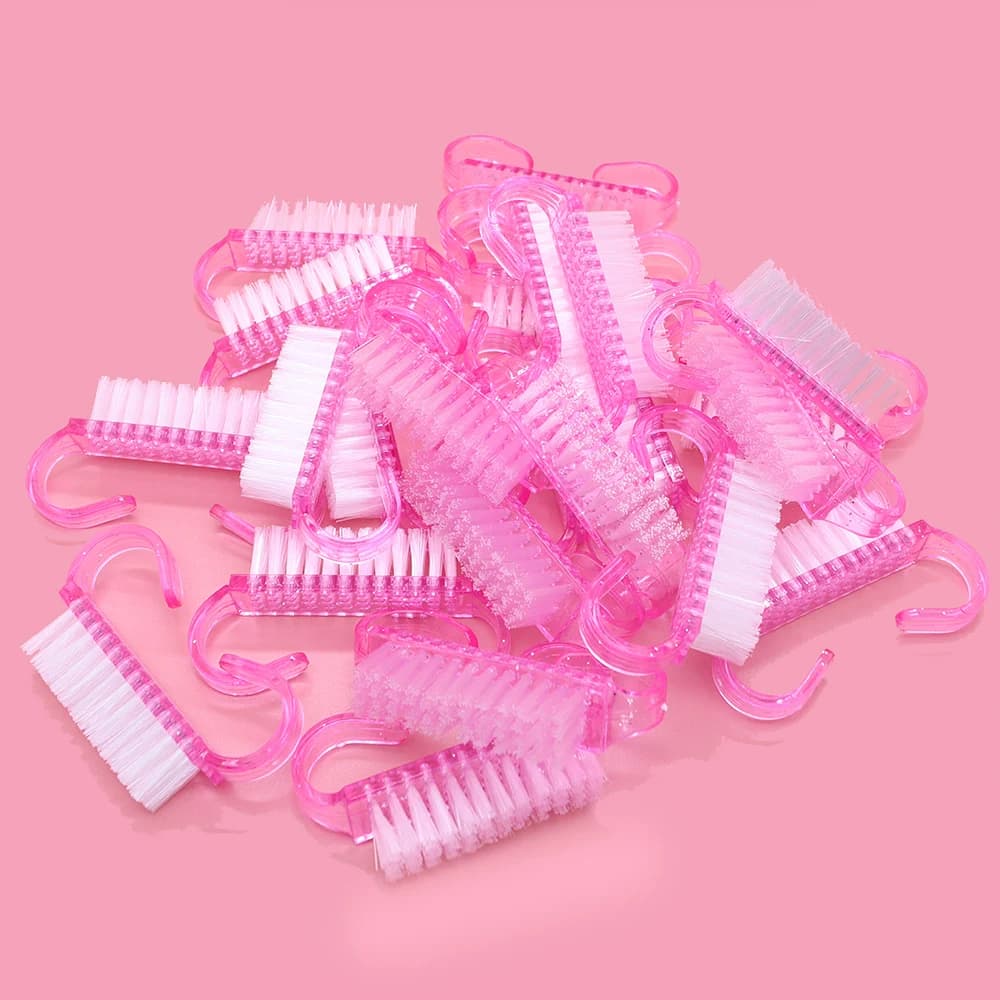 10/30 pezzi pennelli per nail art in acrilico 4 colori set di strumenti per manicure spazzole per pulizia in plastica morbida per la rimozione della polvere per la pulizia della polvere