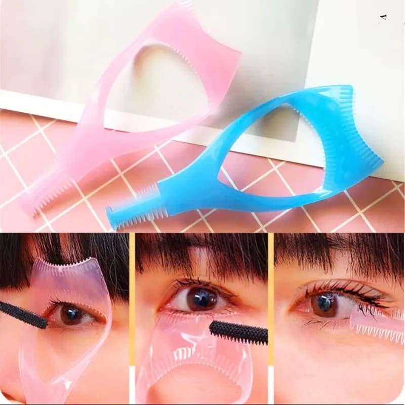 Eyelash Tools 3 In 1 Makeup Mascara Shield Guide Guard Curler Eyelash Curling Comb Lashes Cosmetics Curve Applicator