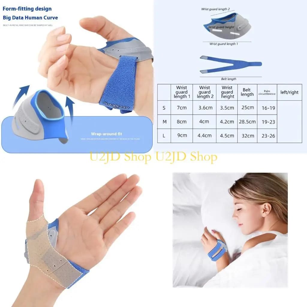 U2JD Practical Thumb Brace For Wrist Relief Unisex Right Left Hand Color Option