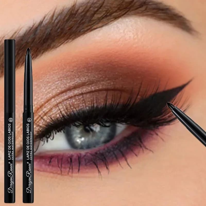 Matita gel eyeliner opaca/perlescente impermeabile Liscio bianco nero Eye Liner sdraiato baco da seta penna crema trucco per occhi