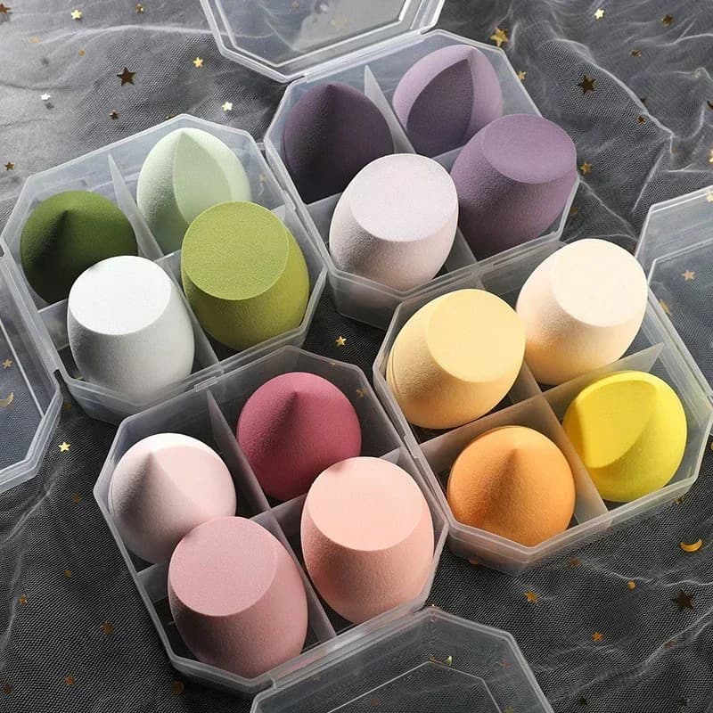 Blender Beauty Tools Makeup Make Up Accessories 4Pcs Sponge Beauty Egg Cosmetic Puff Powder Foundation Sponges Puff Women