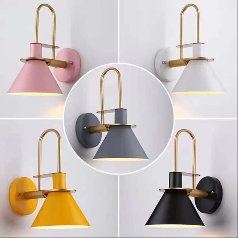 Nordic Soggiorno Scala Corridoio Lampade da parete Creativo Postmoderno Illuminazione da parete Studio Camera da letto Bagno Specchio Luce Luci da comodino
