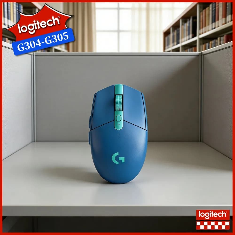 Logitech G304 LIGHTSPEED Wireless Gaming Mouse 12000 DPI 1Ms Latency HERO Sensor 250Hr Battery Durable Portable Gamers