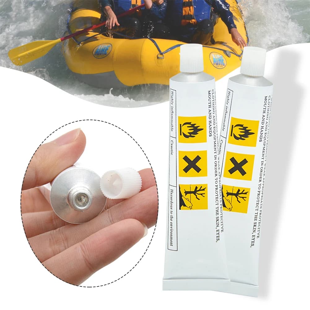 30/60/90ml PVC colla gonfiabile impermeabile PVC riparazione colla riparazione barca Patch colla per barche in PVC SUP Paddle Boards materasso ad aria