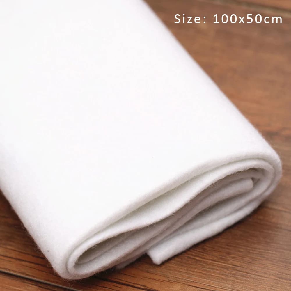 50*100cm Fusible Interfacing Iron-On Non-Woven Interfacing for Sewing Cover Stitches on The Back of Projects Fused Beautifully