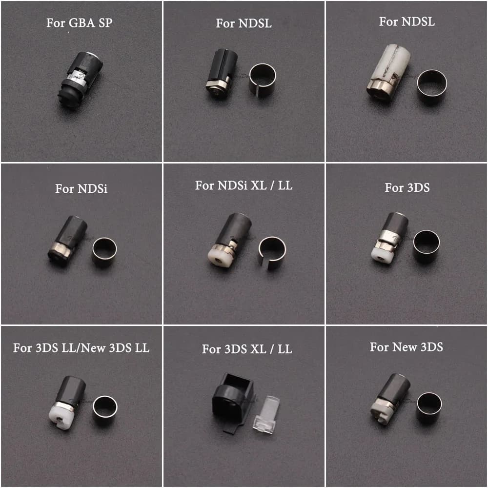 1 pz Cerniera Asse Borsette Parti di Riparazione Per NDS Lite NDSL NDSi LL XL GBA SP Per 3DS Nuovo 3DS LL XL Sostituzione Albero Rotante