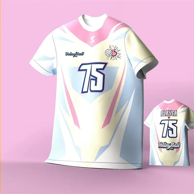 2026 New Fashion volleyball pattern T-shirt - Summer trend 3D printed T-shirt - Team uniform - Casual quick-drying men's T-shirt