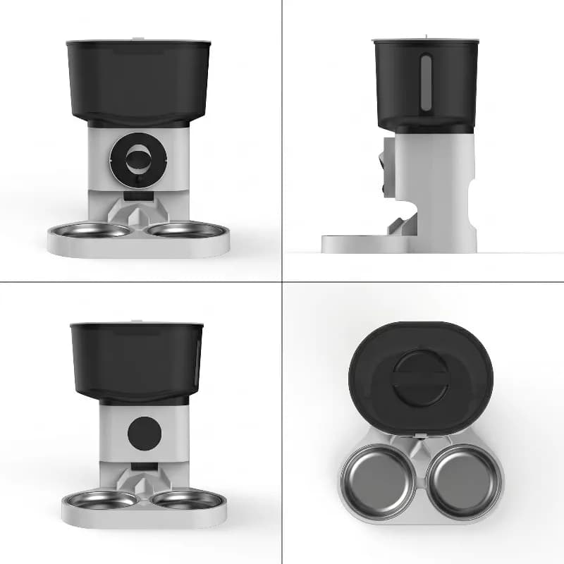 Multi-color Custom Smart Pet Feeder 7L Large Capacity with HD Camera APP Control Dual Bowls Automatic Food Dispenser