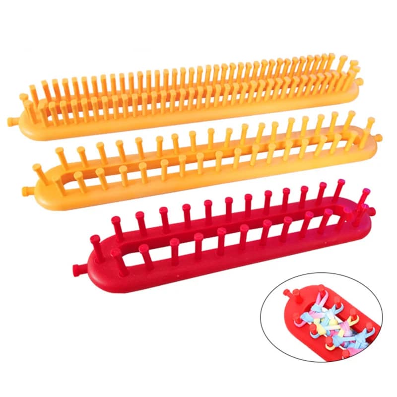 Weaving Looming Knitting Kit DIY Machine Sewing Tools Pompom Sock Hat Scarf Scarves Maker Handmade Craft Weaving Braiding Tool