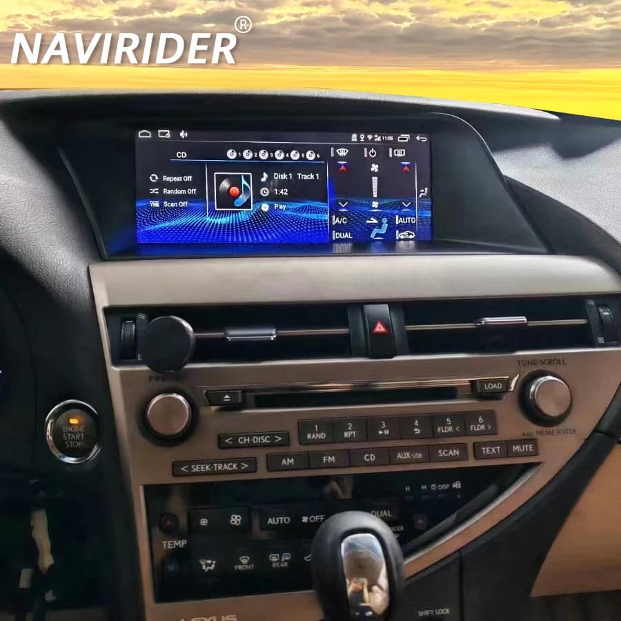 10.25 "Radio Per Lexus RX RX270 2009- 2015 GPS Auto Multimedia Auto 360 Macchina Fotografica Android 13 Lettore Video 4G Stereo CarPlay
