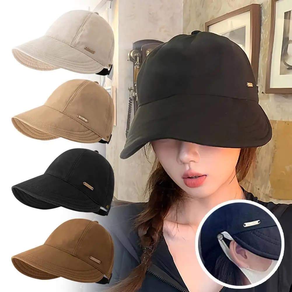 Women Summer Sunhat Outdoor Travel Beach UV Protection Baseball Hats Foldable Wide Brim Sun Hat Visors Fisherman Cap