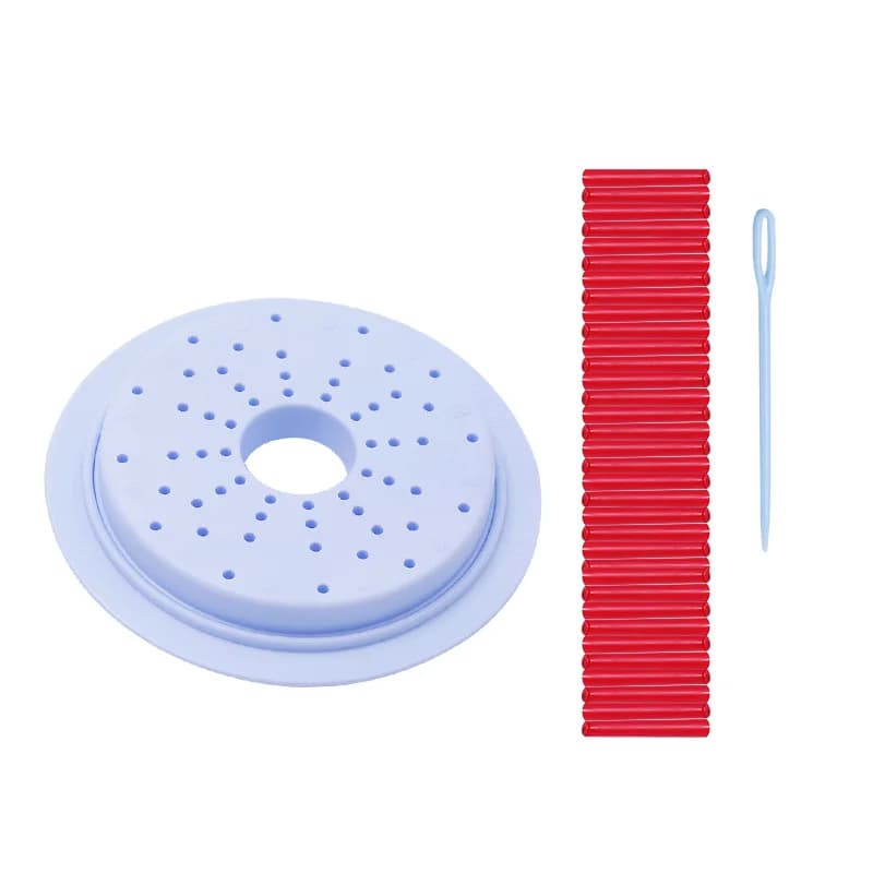 4-10CM Flower Loom Knitting Circle Needle Crafts Bloom Loom Set Round Knitting Looms with Hook Needle Flower Daisy Pattern Maker