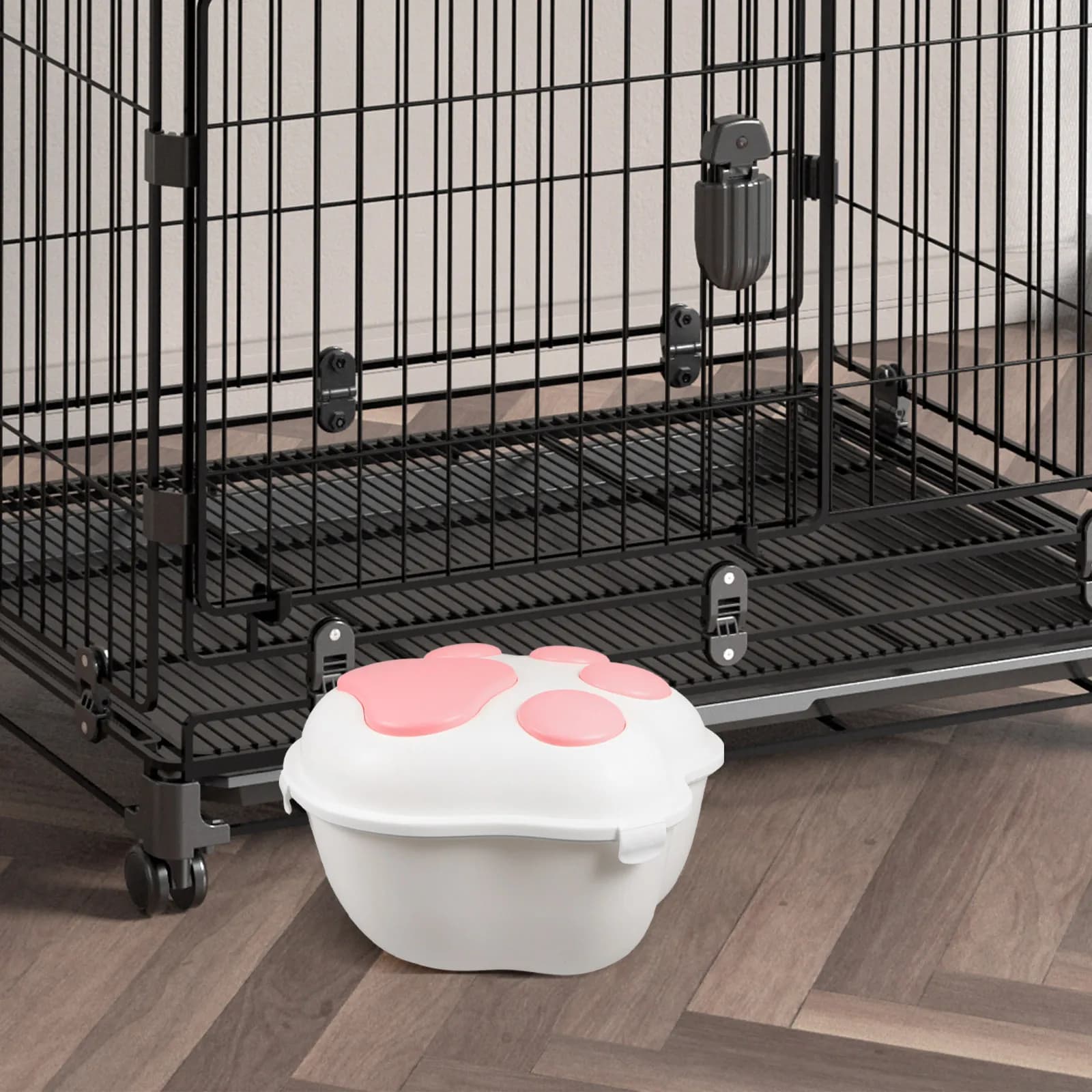 Contenitore Grande per Alimenti per Animali Domestici, Sigillo Ermetico per Mantenere Fresco il Cibo per Cani e Gatti, per Cucina e Dispensa, con Pratico Manico e Coperchio