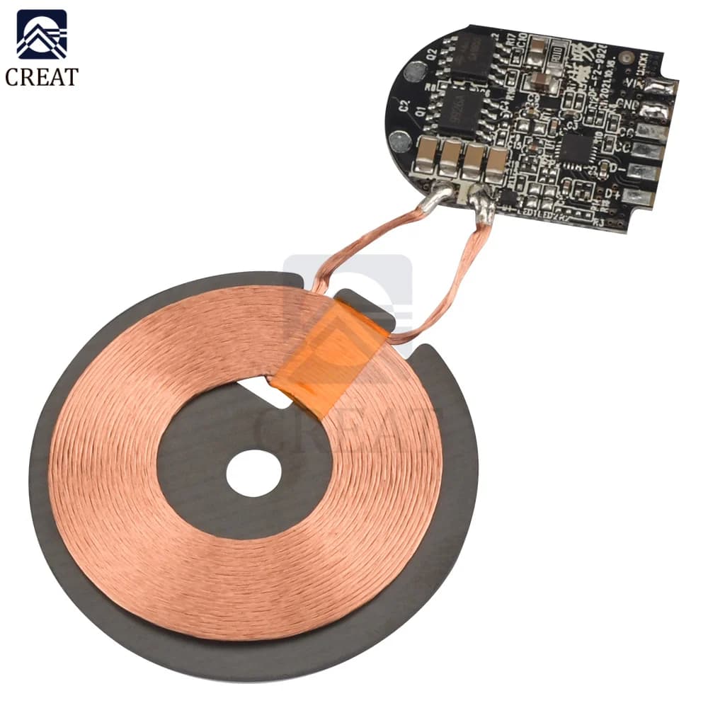 15W modulo caricabatterie Wireless ad alta potenza trasmettitore circuito PCBA con supporto bobina ricarica rapida PD