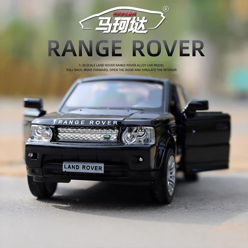 Modellino Auto di Lusso Range Rover SUV in Metallo Pressofuso 1:36, Giocattolo per Bambini con Funzione Pull-Back, Collezione di Auto e Bambole