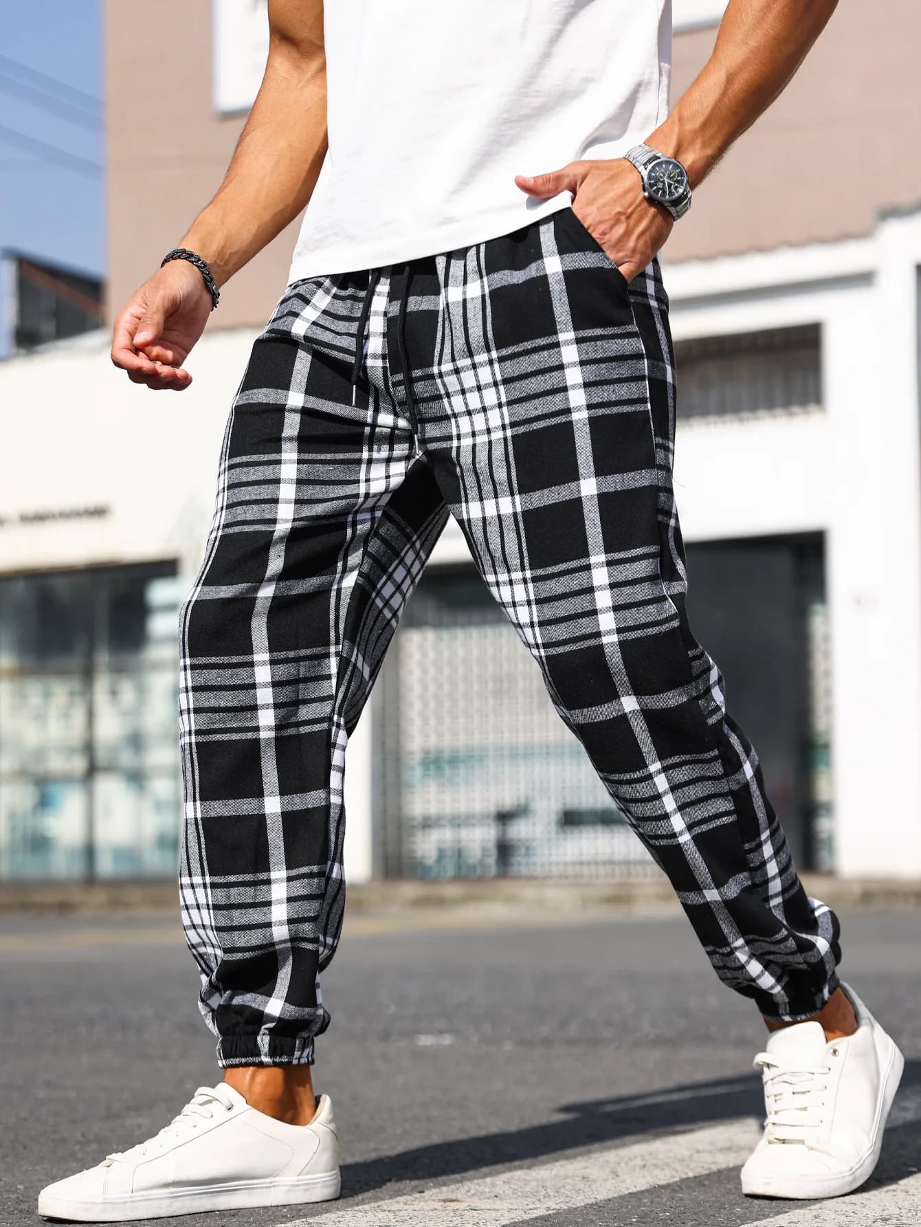 Casual trousers with ripple with Scottish men's print Comfortable pajamas pants for nightwear for a relaxed style