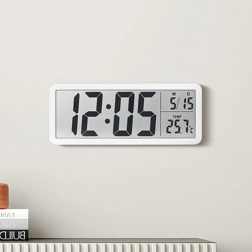 New Wall-mounted Electronic Wall Clock Multi-functional Temperature Digital LED Clocks Calendar Home Display Table Clock