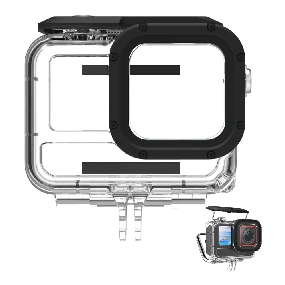Custodia impermeabile per fotocamera subacquea TELESIN per Insta360 Ace Pro Supporta 45M/148FT Immersioni profonde Snorkeling con staffa