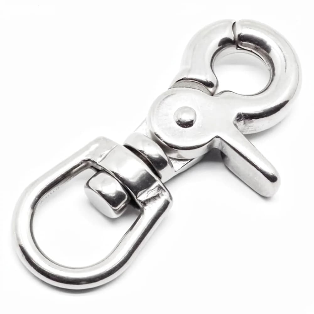 316 Stainless Steel Scissor Snap Hook Marine Hardware Diving Clamp For Pet Leash Rope Outdoor Utility Connection